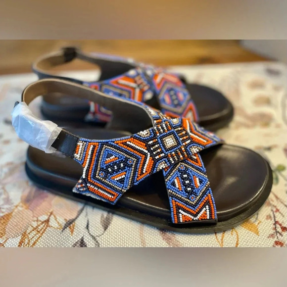 Free People | Mali Beaded Leather Sandals | Women’s Size 6 - Picture 4 of 6